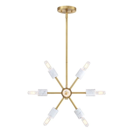 D304C-15P-BG Designers Fountain Star Dust - 8 Light Pendant-13.25 Inch Tall and 15 Inch Wide