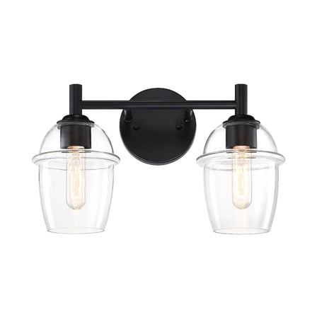 D310M-2B-MB Designers Fountain Summer Jazz - 2 Light Bath Vanity-10 Inch Tall and 16 Inch Wide-Matte Black Finish