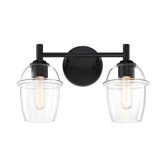 D310M-2B-MB Designers Fountain Summer Jazz - 2 Light Bath Vanity-10 Inch Tall and 16 Inch Wide-Matte Black Finish