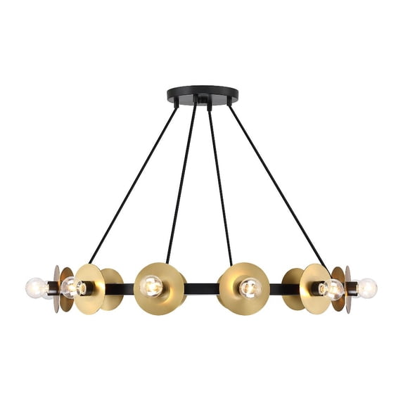 D313C-12CH-MB Designers Fountain Harmoni - 12 Light Chandelier -4.5 Inch Tall and 30 Inch Wide