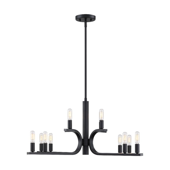 D314C-12CH-MB Designers Fountain Skye - 12 Light Chandelier -14 Inch Tall and 35.5 Inch Wide
