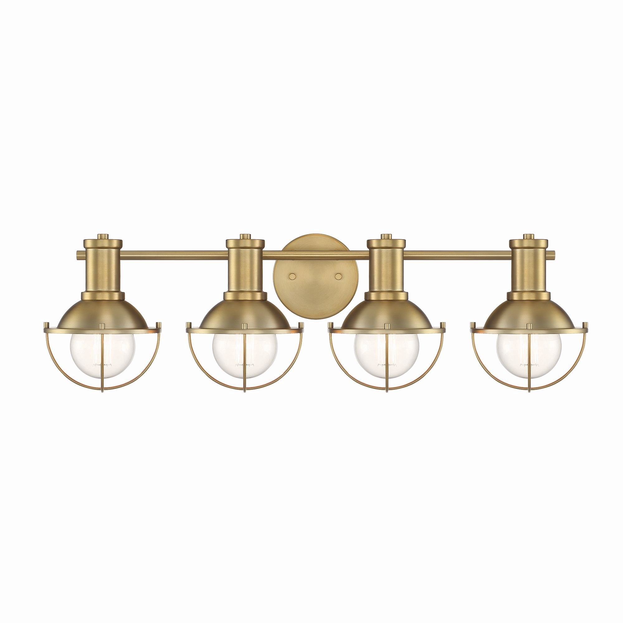 Open Box Designers Fountain Dalton 4 Light Brushed Gold Bathroom Vanity Light Fixture, D243M-4B-BG