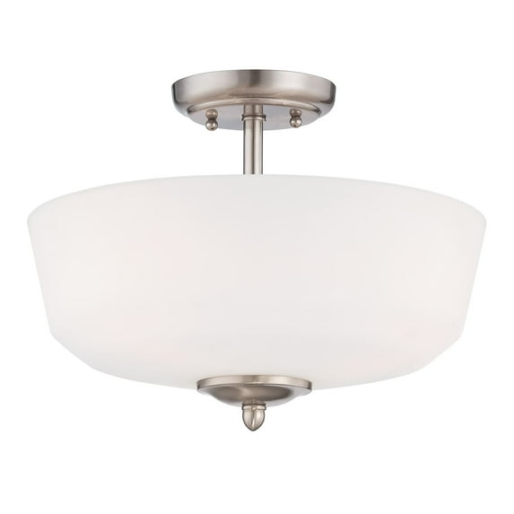 15006-SF-35-Designers Fountain-Darcy - Three Light Semi-Flush Mount-Brushed Nickel Finish