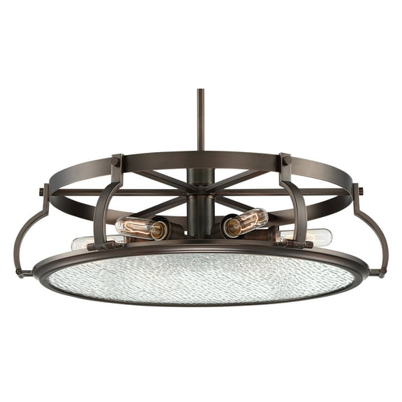 Designers Fountain Eaton Satin Copper Bronze 6 Light Chandelier, 92186-SCB
