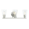 thumbnail image 1 of Designers Fountain Echo Satin Platinum 3 Light Bathroom Vanity Light Fixture, 87803-SP, 1 of 1