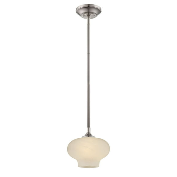 Designers Fountain Eco-Gem Satin Platinum LED Mini Pendant, LED6317-FS-SP