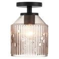 thumbnail image 1 of Designers Fountain Ele 7.25 inch 1-Light Matte Black Modern Semi Flush Mount Ceiling Light, D288M-SF-MB, 1 of 9
