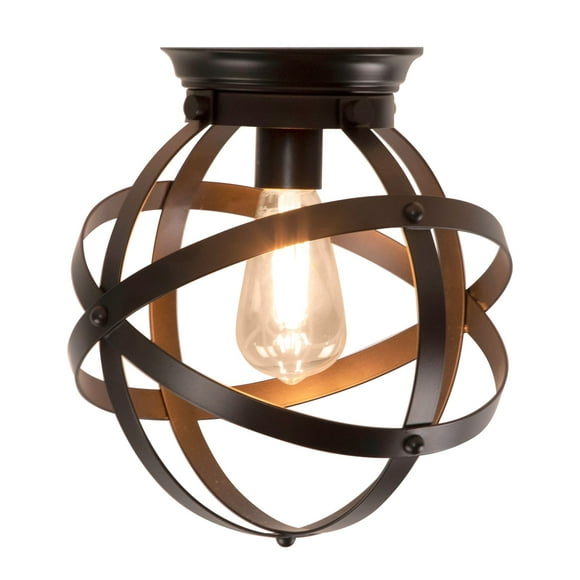 Designers Fountain Eli Oil Rubbed Bronze Flush Mount Ceiling Light, 1263-ORB