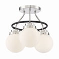 thumbnail image 1 of Designers Fountain Elle Polished Nickel 3 Light Semi Flush Mount Ceiling Light, D232M-SF-PN, 1 of 3