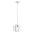 thumbnail image 1 of Designers Fountain Ethan Polished Nickel 1 Light Mini-Pendant, 93630-PN, 1 of 2