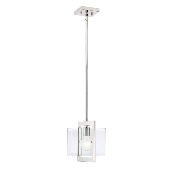 Designers Fountain Ethan Polished Nickel 1 Light Mini-Pendant, 93630-PN