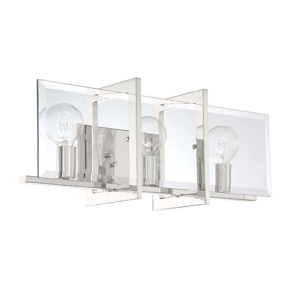 Designers Fountain Ethan Polished Nickel 3 Light Bathroom Vanity Light Fixture, 93603-PN
