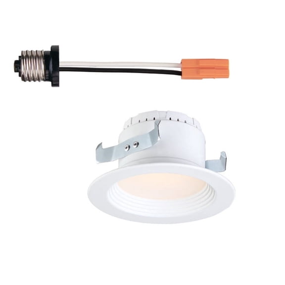 Designers Fountain EVL4733CWH30 4" Integrated Led Baffle Recessed Trim - White