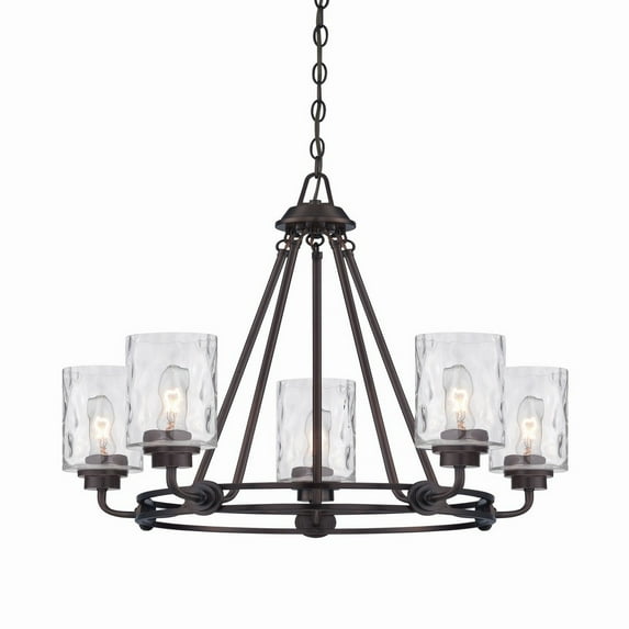 Designers Fountain - Gramercy Park - Five Light Chandelier-Old English Bronze