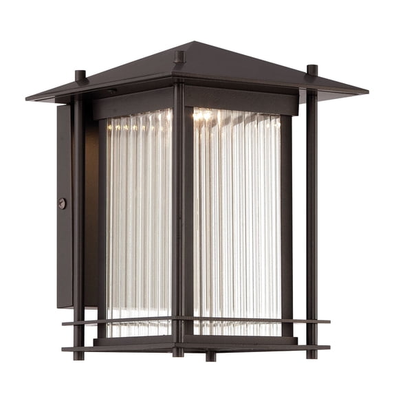 Designers Fountain Hadley Burnished Bronze 9in LED Wall Lantern, LED32531-BNB