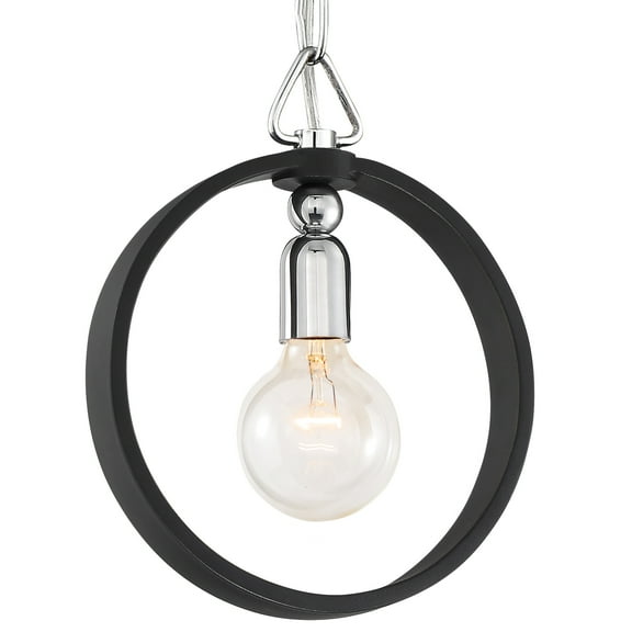 Designers Fountain Huxton Black 1 Light Mini-Pendant, 93430-BK