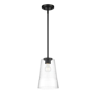 Designers Fountain Ingo 1 Light Matte Black Pendant, D230M-8P-MB