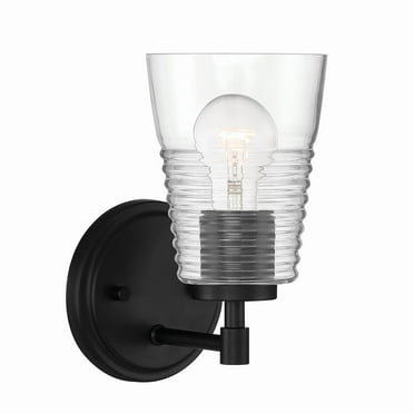 Designers Fountain Ingo Matte Black 1 Light Wall Sconce, D230M-1B-MB