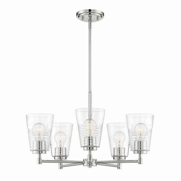 Designers Fountain Ingo Polished Nickel 5 Light Chandelier, D230M-5CH-PN