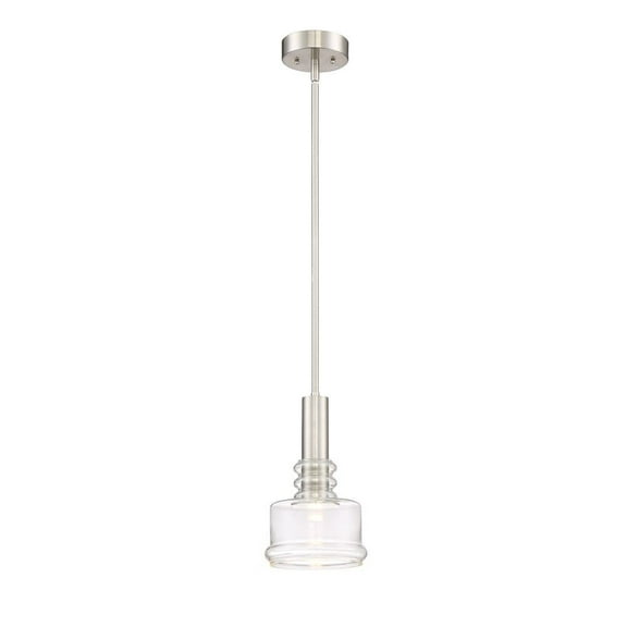 Designers Fountain Kami Satin Platinum LED Pendant, LED89530-SP