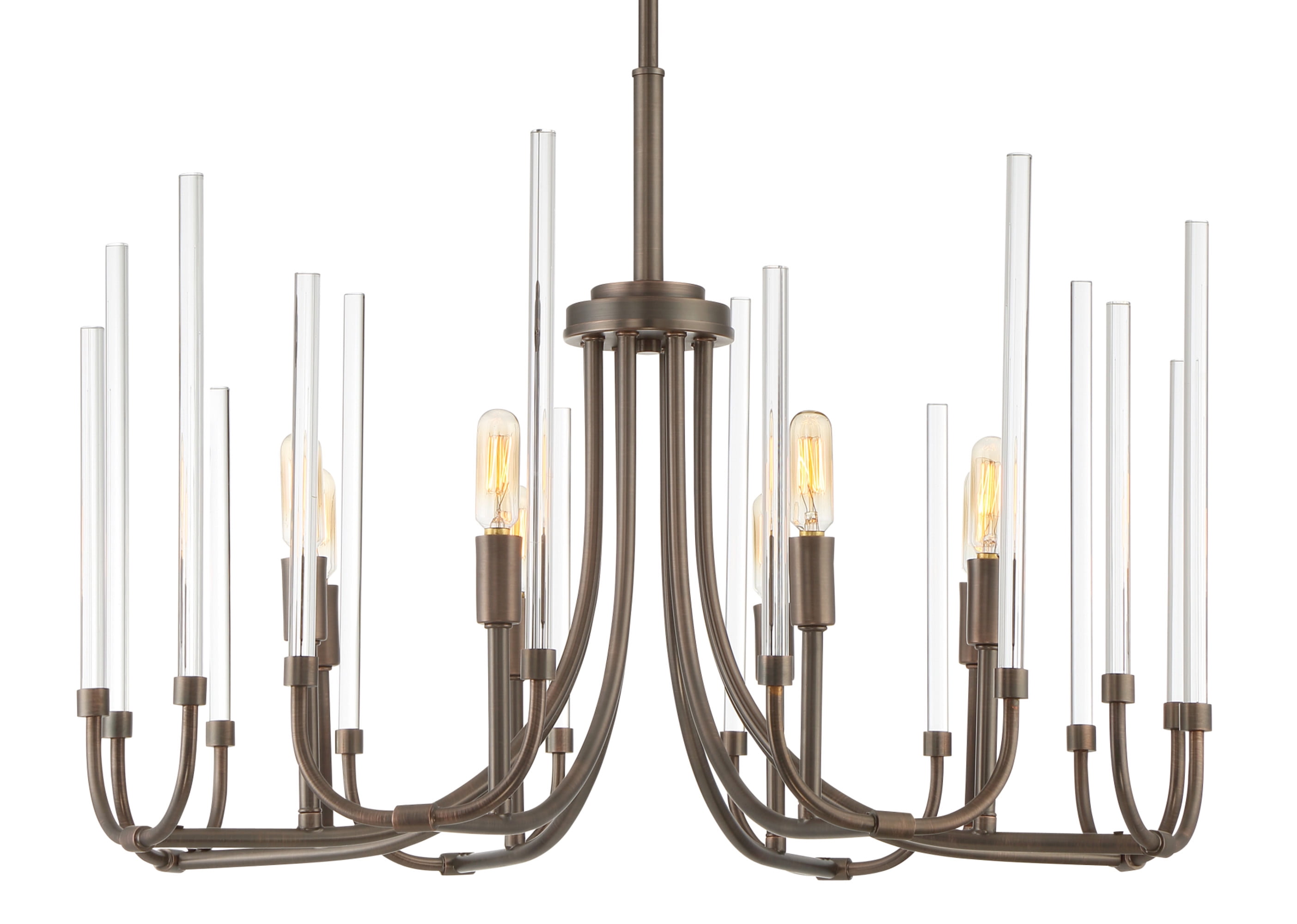 Laretto Satin Copper Bronze 8-Light Traditional Chandelier