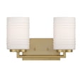 thumbnail image 1 of Designers Fountain Leavenworth 2 Light Brushed Gold Bathroom Vanity Light Fixture, D257M-2B-BG, 1 of 5
