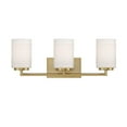 thumbnail image 1 of Designers Fountain Leavenworth 3 Light Brushed Gold Bathroom Vanity Light Fixture, D257M-3B-BG, 1 of 7
