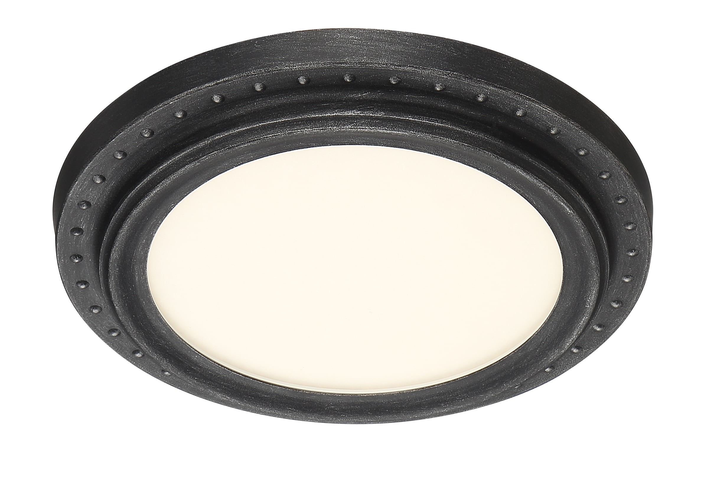 Weathered Pewter 11" Edge Lit LED Flushmount
