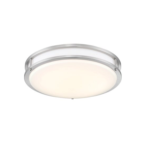Designers Fountain Led1553rgb 14" Wide Led Flush Mount Drum Smart Ceiling Fixture - Nickel