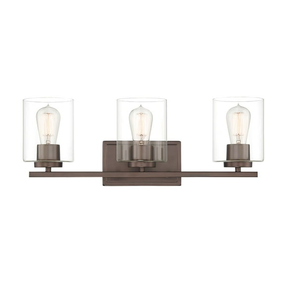 Designers Fountain Liam Bronze (Satin Copper) 3-Light Bathroom Fixture, 93003-SCB