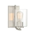 thumbnail image 1 of Designers Fountain Liam Platinum (Satin) One Light Wall Sconce, 93001-SP, 1 of 1
