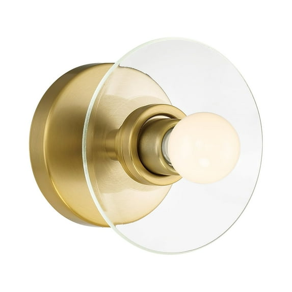 Designers Fountain Litto 6 inch 1-Light Brushed Gold Modern Wall Sconce Light, D294C-WS-BG