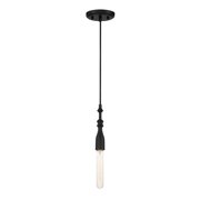 Designers Fountain Louise 1 Light Matte Black Pendant, D231M-5P-MB