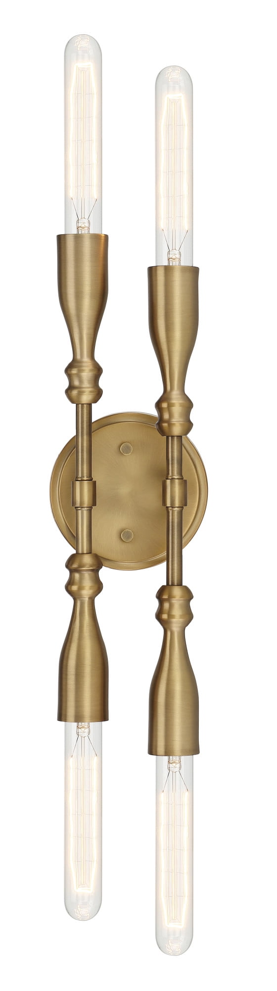 Louise Old Satin Brass 16'' Dimmable 4-Light Vanity Fixture