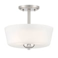 thumbnail image 1 of Designers Fountain Malone 2 Light Brushed Nickel Semi Flush Mount Ceiling Light, D267M-SF-BN, 1 of 4