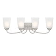 thumbnail image 1 of Designers Fountain Malone 4 Light Brushed Nickel Bathroom Vanity Light Fixture, D267M-4B-BN, 1 of 5