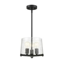 Designers Fountain Matteson Matte Black 3 Light Pendant, 95831-MB