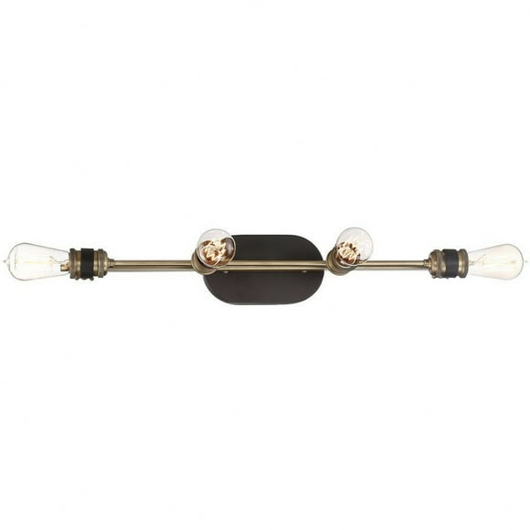 Designers Fountain Miles Vintage Bronze 4 Light Bathroom Vanity Light Fixture, 91004-VB