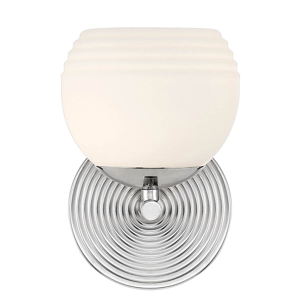 Moon Breeze 7" Polished Nickel Dimmable Wall Sconce