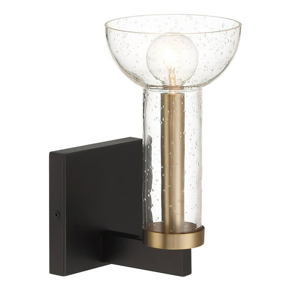 Designers Fountain Nova 9.75 inch 1-Light Matte Black Modern Wall Sconce Light, D283C-WS-MB