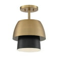 thumbnail image 1 of Designers Fountain - One Light Semi-Flush Mount - Moonshadow - 1 Light Semi, 1 of 1