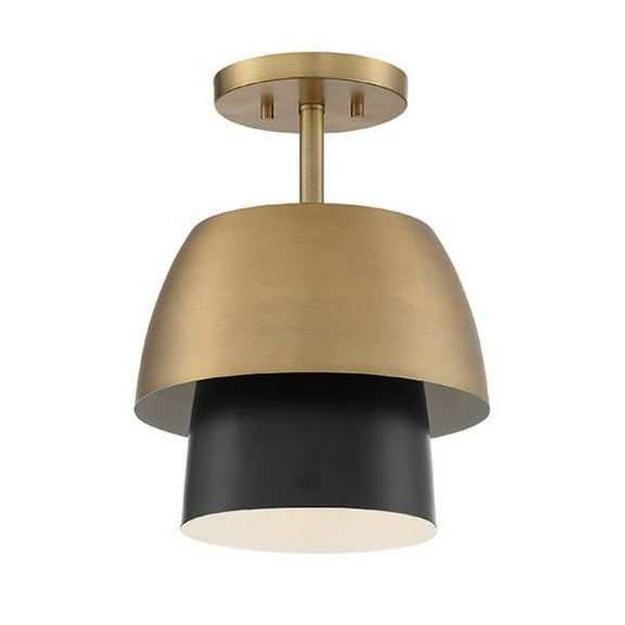 Designers Fountain - One Light Semi-Flush Mount - Moonshadow - 1 Light Semi