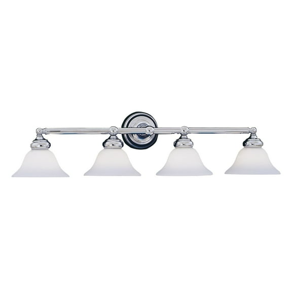 Designers Fountain Opal Essence Chrome 4 Light Bathroom Vanity Light Fixture, 4964-CH