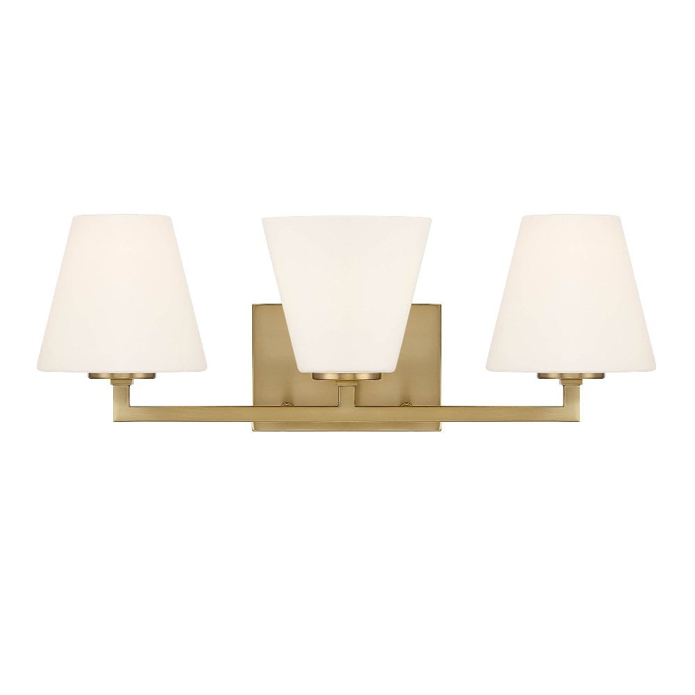 Palmyra Mid-Century Gold 24" Outdoor Bath Vanity Light