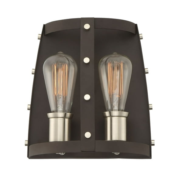 Designers Fountain Presidio Rustique 2 Light Wall Sconce, 91602-RT