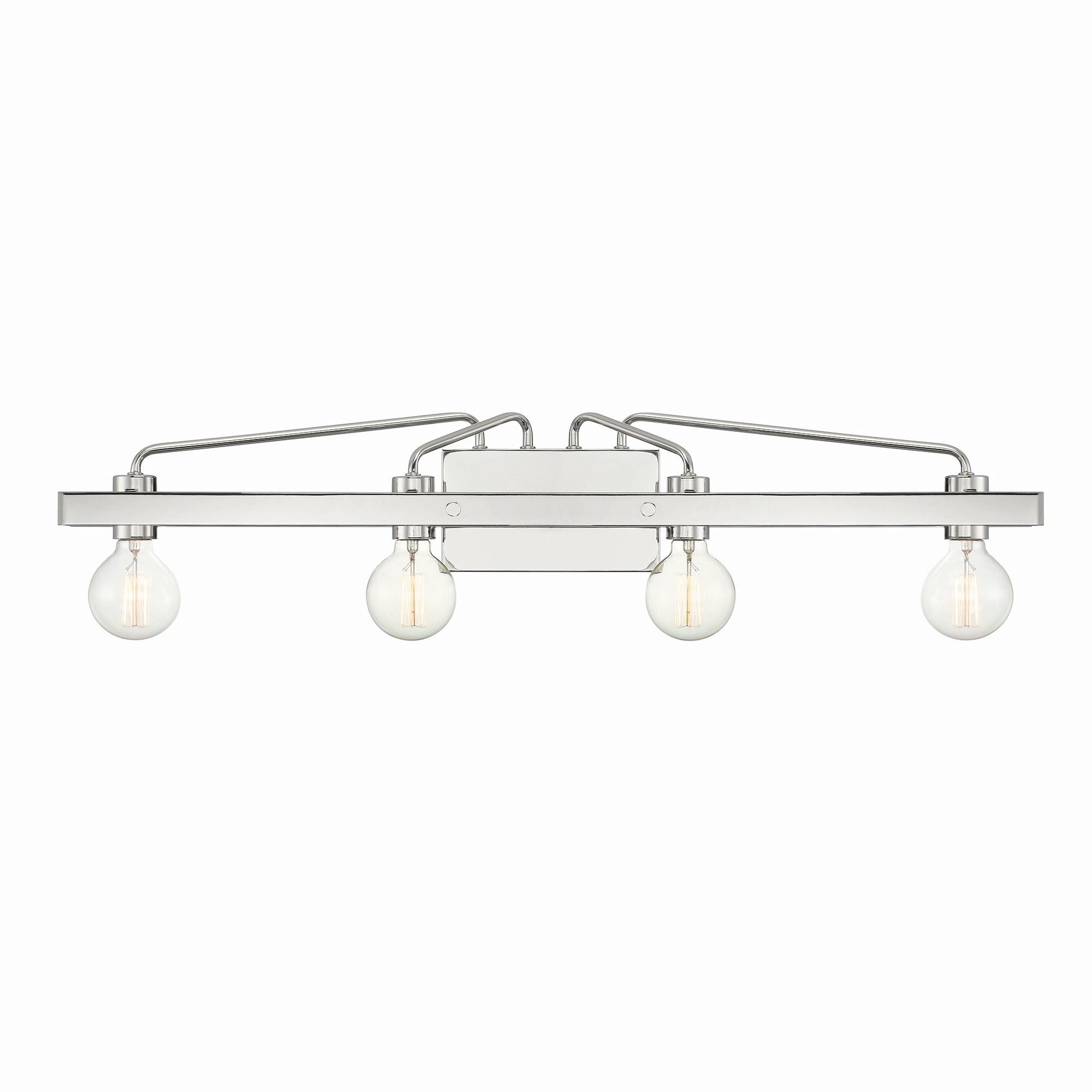 Designers Fountain Ravella 3 Light Polished Nickel Bathroom Vanity Light Fixture, 94204-PN