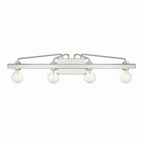 Designers Fountain Ravella 3 Light Polished Nickel Bathroom Vanity Light Fixture, 94204-PN