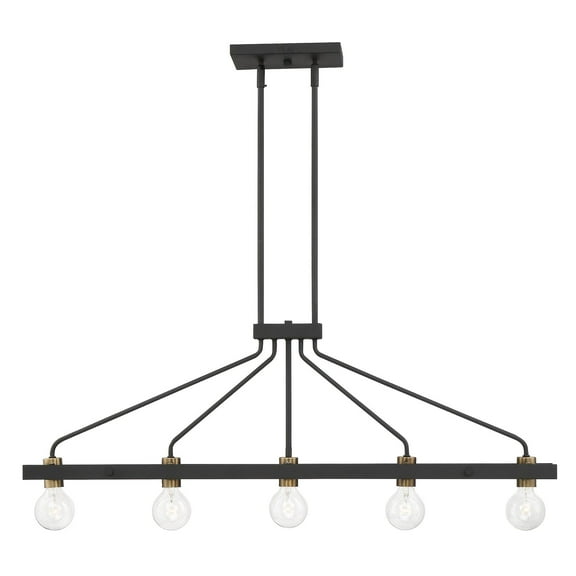Designers Fountain Ravella Black 5 Light Island Chandelier, 94238-BK