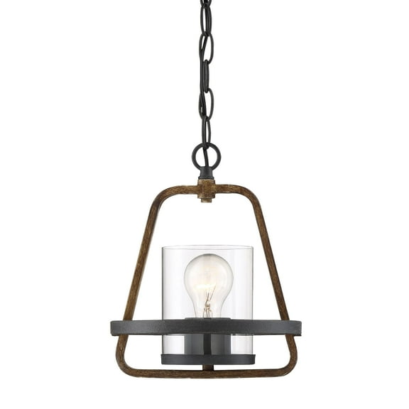 Designers Fountain Ryder Forged Black 1 Light Mini-Pendant, 93530-FB