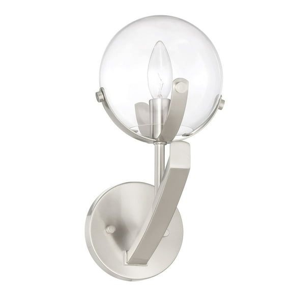 Designers Fountain Spyglass Satin Platinum 1 Light Wall Sconce, 93801-SP